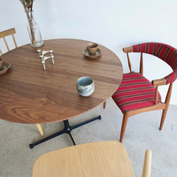 直径90cm/ウォールナット無垢/丸テーブル/ラウンドテーブル/ダイニング