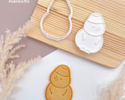 スノーマン【クッキー型・スタンプ型セット】 クッキー型 mielikoitto