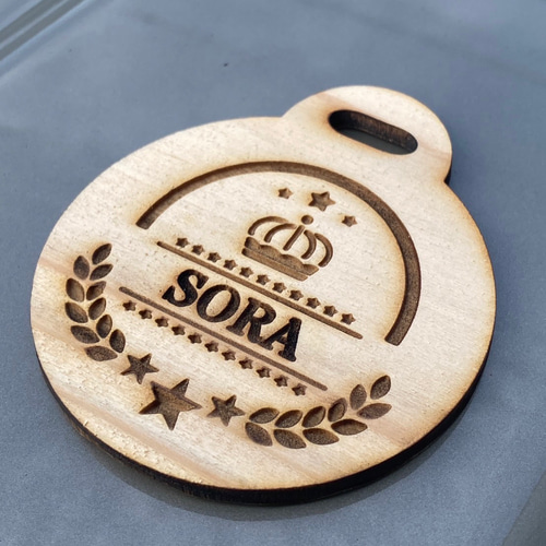 名前刻印入り】頑張った賞！＂金＂メダルならぬ国産杉の＂木＂メダルで