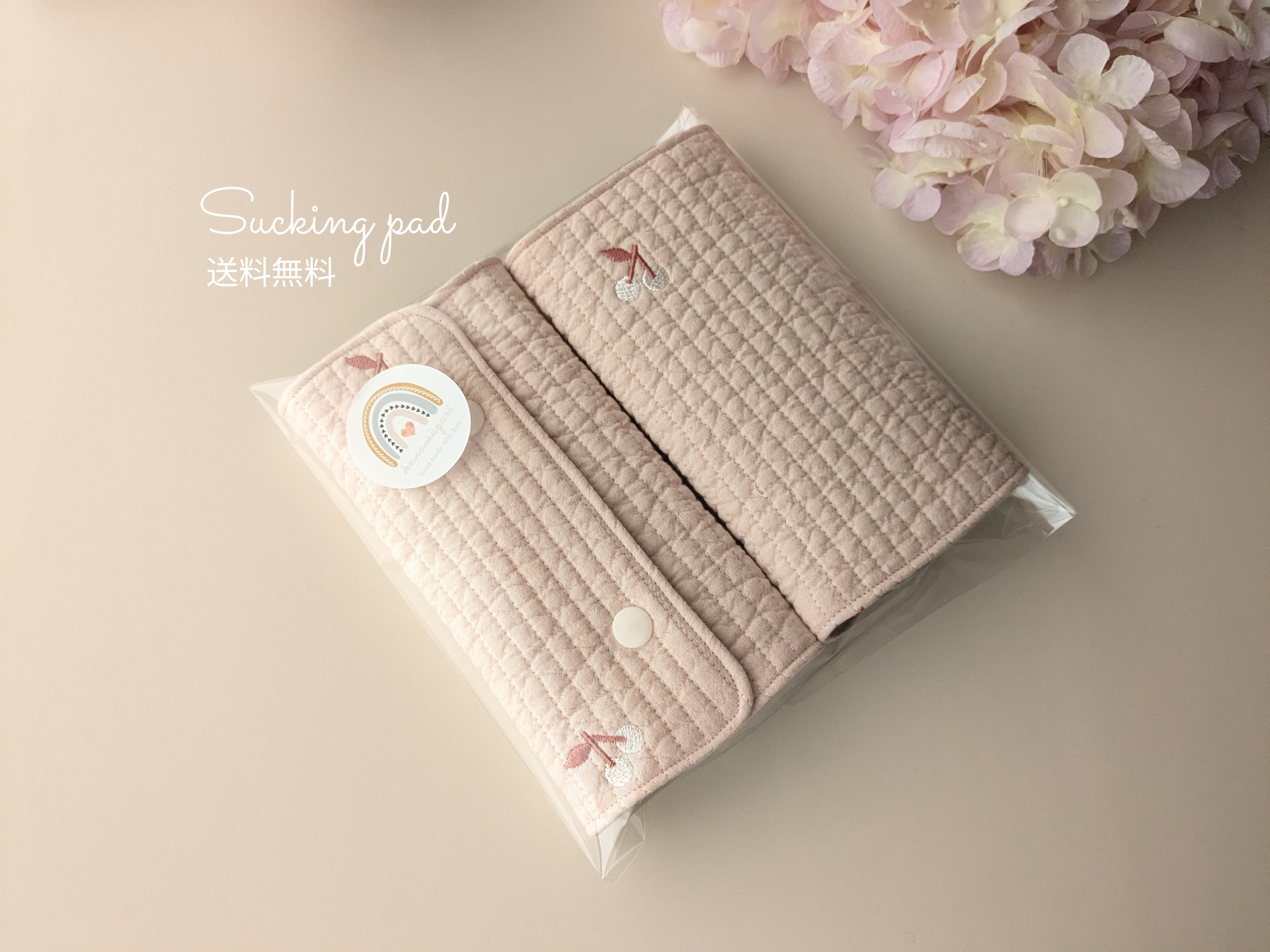 k53☆肩紐カバー　30㎝　ロング　パープル小花　くすみピンク　リバーシブル k53☆肩紐カバー30㎝ロングパープル小花くすみピンクリバーシブル