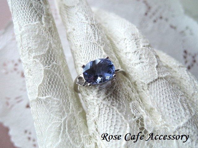 （464）1点物です！高品質宝石質カラーチェンジフローライト☆オーバルファセットカット素敵なキャット横向きリング 17,800円