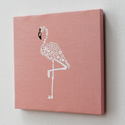 フラミンゴのパネル M-754【全11色】ファブリックパネル タペストリー