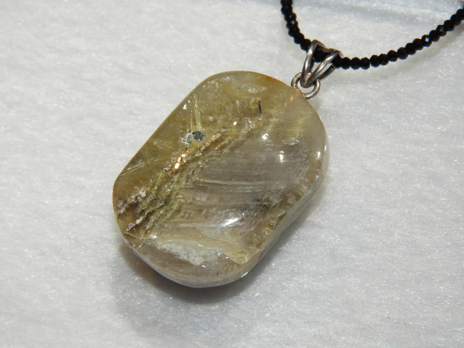 変種！超マニア向け！ガーデンルチルペンダントネックレス！メイドインジャパン！５４　天然石