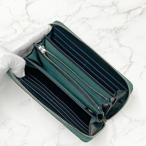日本製 クロコダイルマット仕上げ グリーン VIP上質 長財布 ロング