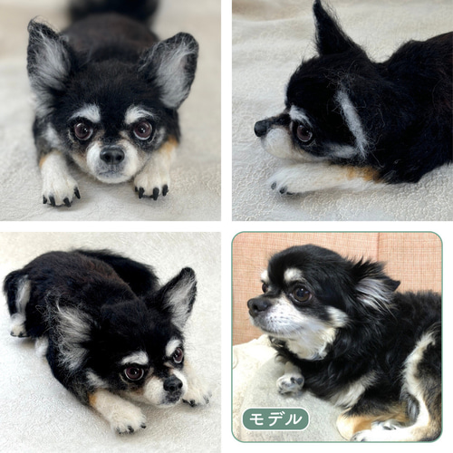 aページ♡羊毛フェルト うちの子顔ブローチオーダー☆ペット 犬 うちの子 羊毛フェルト お顔ブローチオーダー☆ペットに似せて