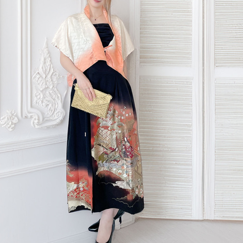 黒留袖 リメイクロングドレス No.20 no.2115 | フォーマルドレス（留袖ドレス） | 着物ドレス 着物