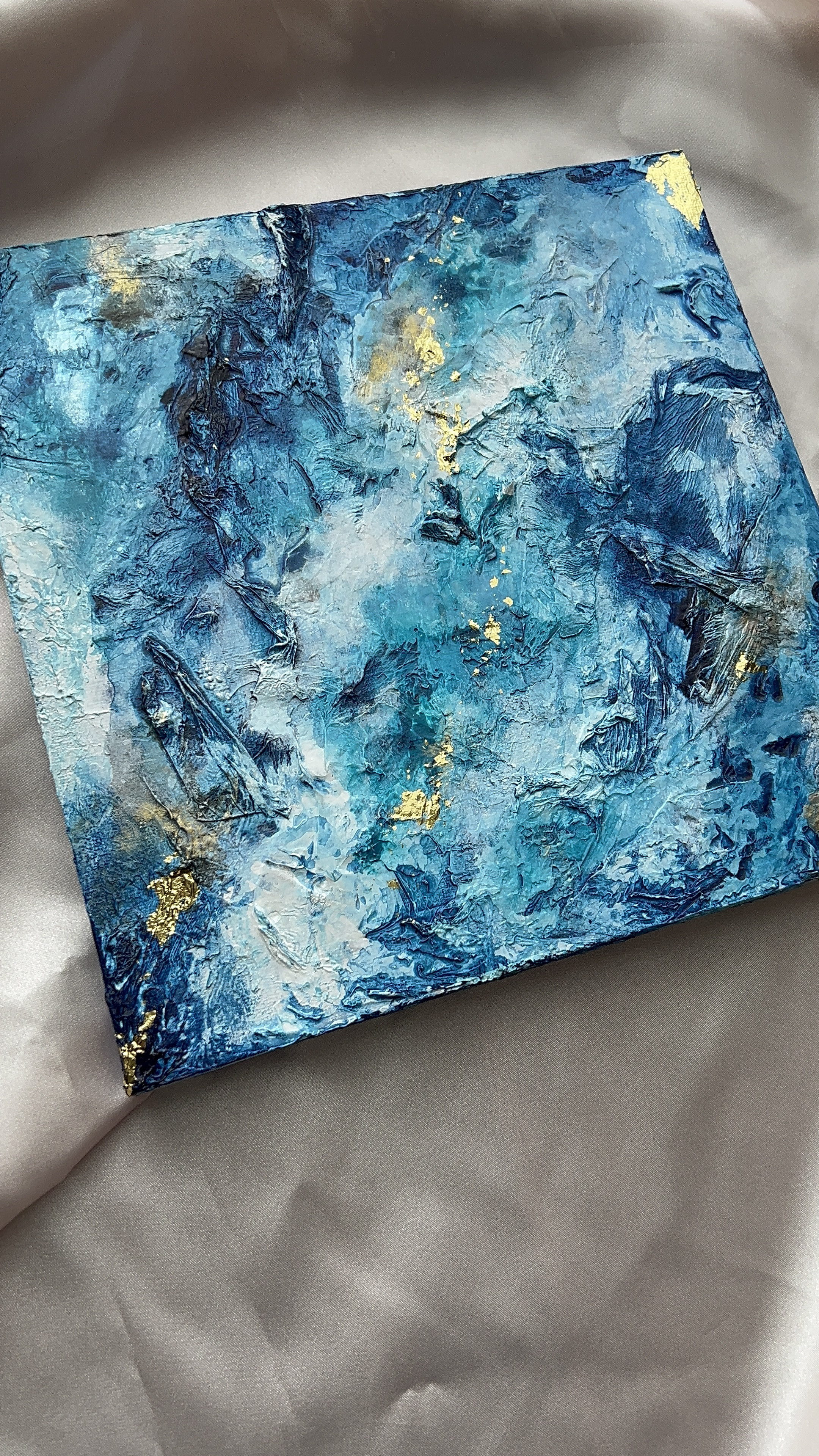 絵画 アート 青 金 インテリア 海外 ホテル ギフト 新築祝い