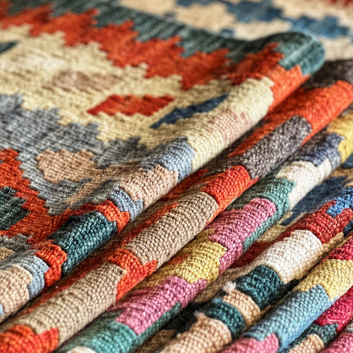 ペルシャキリム手織りウール100% 150x107cm