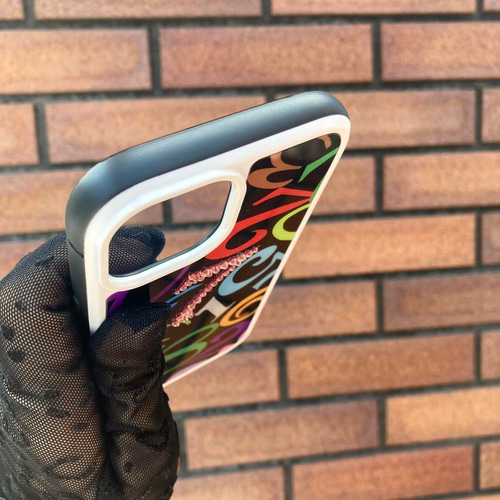 スワロフスキー使用　iPhone強化ガラスケース　数字　メンズ　モード　ブラック スワロフスキー使用iPhone強化ガラスケース数字メンズモードブラック