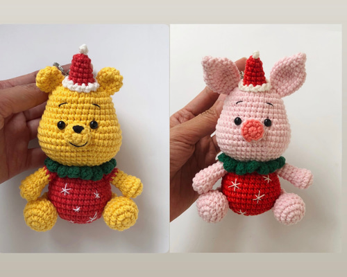 d*9様 ぶー子さんの編みぐるみキーホルダー♡ F.O.Online Store｜tiny bear 編みぐるみキーホルダー | Rakuten