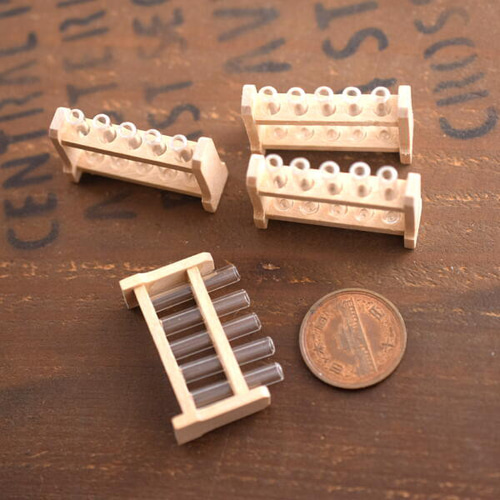 ミニ試験管 4セット DIYパーツ material-mine 通販 18185145｜Creema