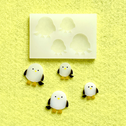 No.527 鳥F【シリコンモールド レジン モールド シマエナガ レジン