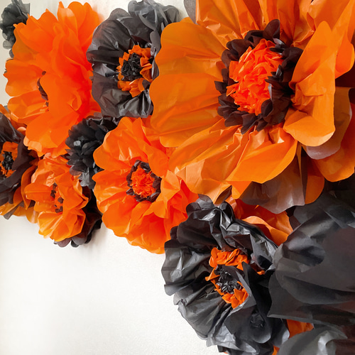 ジャイアントフラワー ハロウィン ペーパーフラワー フラワーペーパー  