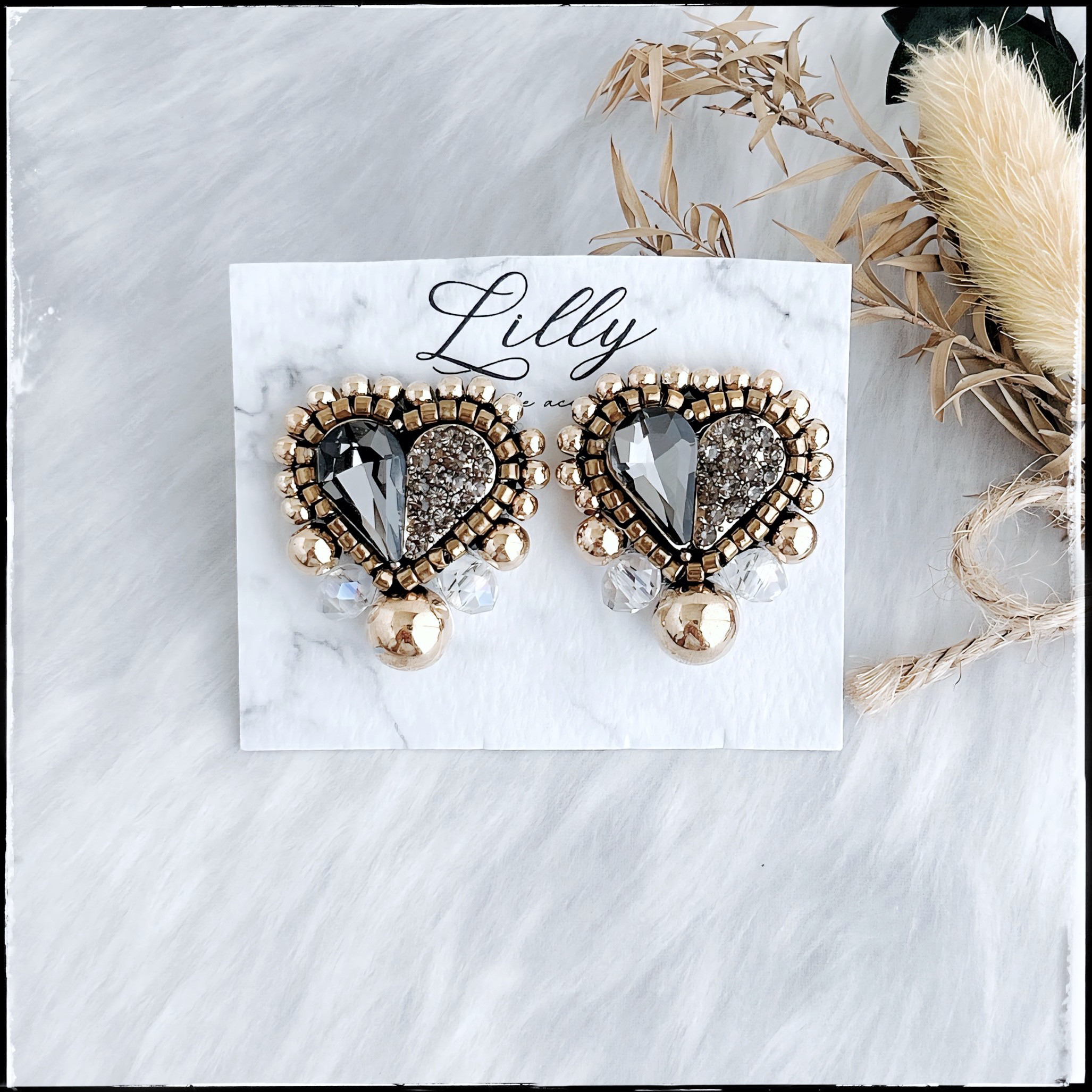 ファッション通販 ハンドメイド】ビジューピアス/イヤリング