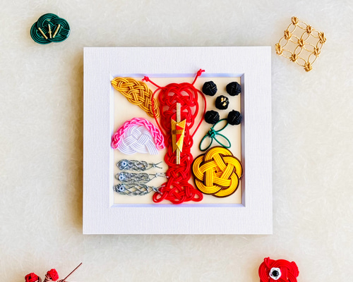 （b-501）水引　お正月アートフレーム b-501）水引 お正月アートフレーム b-501）水引 お正月アートフレーム