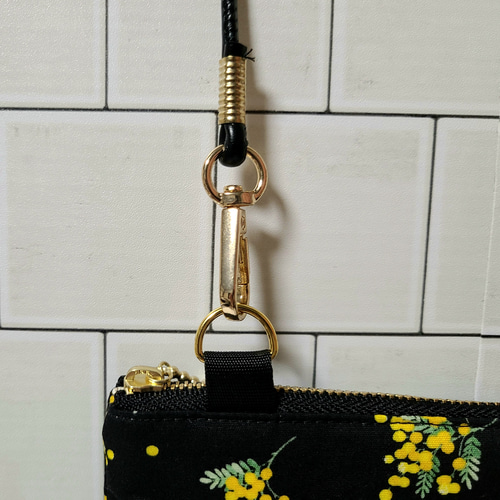 □受注製作□ハンドメイド Wファスナーポシェット ショルダー