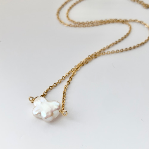 バタフライパール ネックレス | 蝶々 ちょうちょ 淡水パール