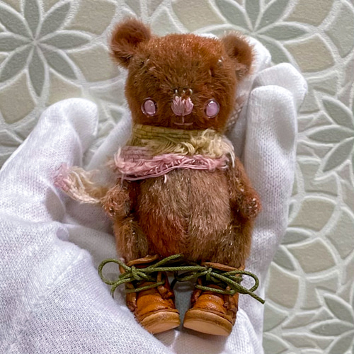 ハンドメイドテディベア＊仔ぐま。お家探し。 ぬいぐるみ 夢苺  