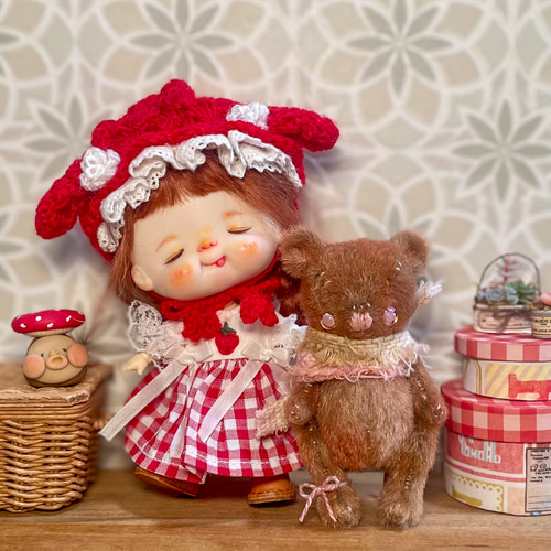 ハンドメイドテディベア＊仔ぐま。お家探し。 ぬいぐるみ 夢苺  