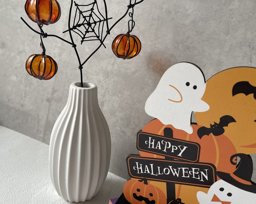 ちーちゃん「ハロウィンリース」「キッチン飾り」ワイヤークラフト ちーちゃん「ハロウィンリース」「キッチン飾り」ワイヤー