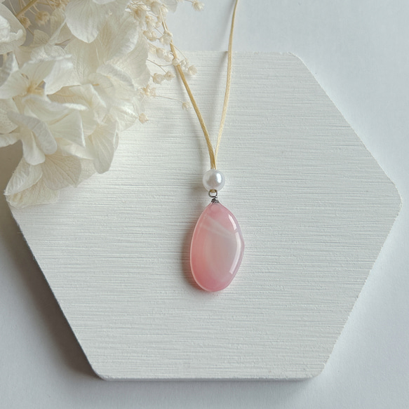 桜貝　ペンダントネックレス 再入荷】長さ調節できる桜貝ネックレス ネックレス・ペンダント