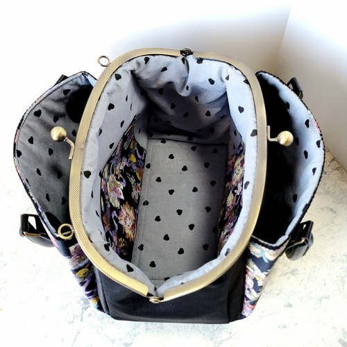 【専用】がま口ポーチ ♥ ジョリーフルール マイリトルテイラーハンドメイド マイリトルテイラー | 手縫い日和