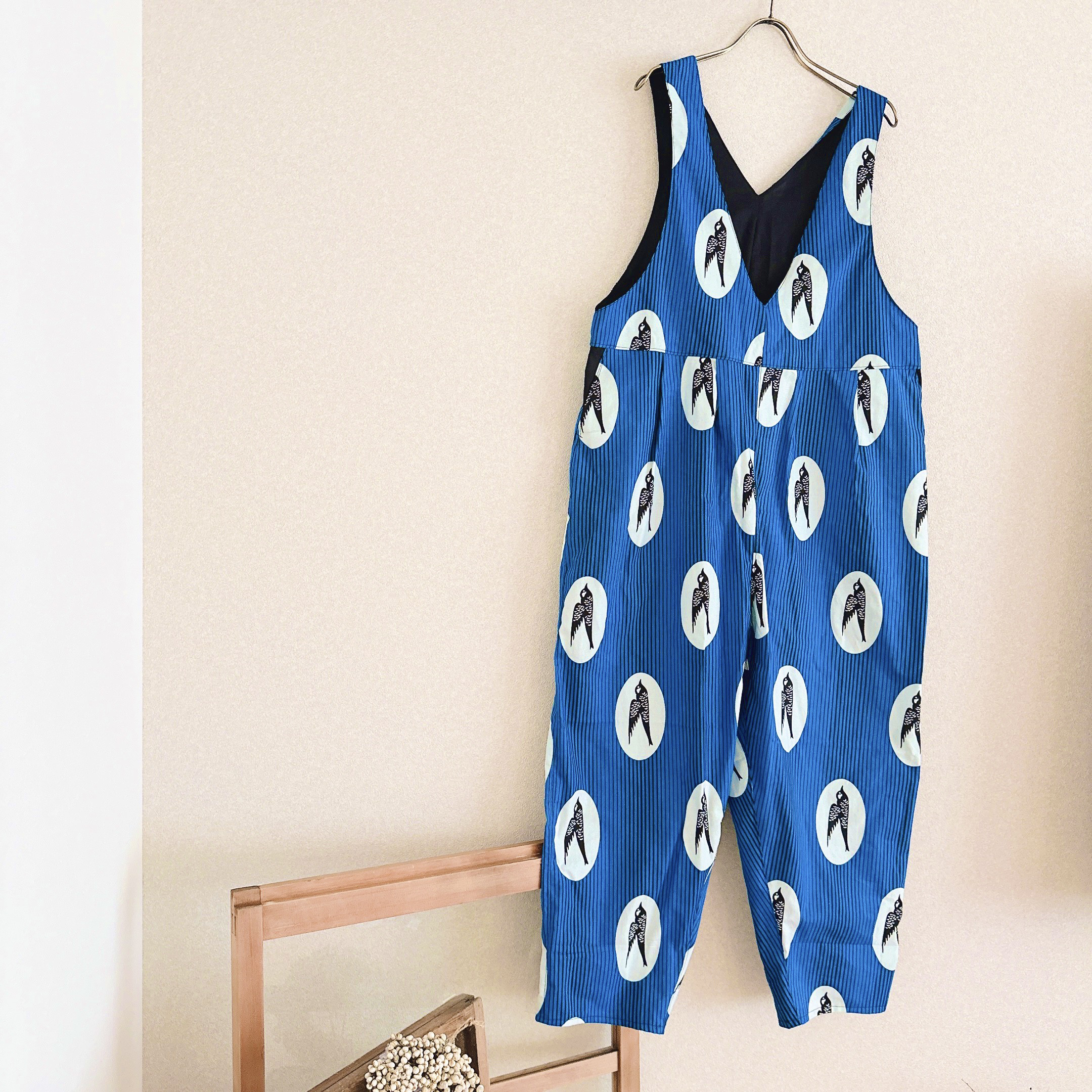 【オーダーのみ受付】オトナサロペット　TSUBAME. 〜アフリカンプリント〜