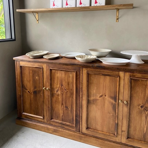 フランスアンティーク木製キャビネット 什器BOX シェルフ