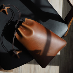 u*a様 サムライクラフト　コードバン Rité】Yuft Cordovan/巾着/オーダー参考品 巾着バッグ Maison d