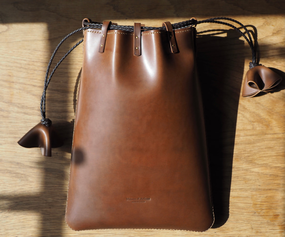 【Rité】Yuft Cordovan/巾着/オーダー参考品 巾着バッグ Maison d' Artisan 通販 18186619 ...