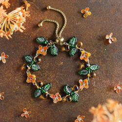 秋收桂花捷克珠手鍊 第2張的照片