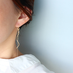 痛くないイヤリング☆組み合わせ自由なチャーム5セットイヤリング/c018/金属アレルギー対応 10枚目の画像