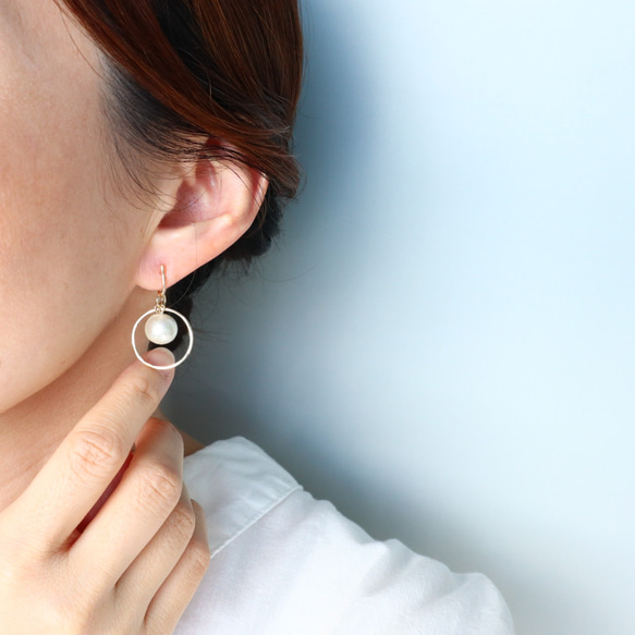 痛くないイヤリング☆組み合わせ自由なチャーム5セットイヤリング/c018/金属アレルギー対応 9枚目の画像