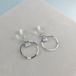 痛くないイヤリング☆組み合わせ自由なチャーム5セットイヤリング/c018/金属アレルギー対応 15枚目の画像