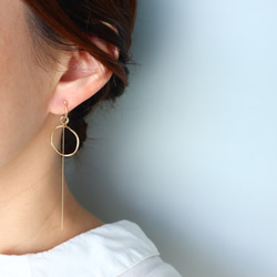 痛くないイヤリング☆組み合わせ自由なチャーム5セットイヤリング/c018/金属アレルギー対応 2枚目の画像