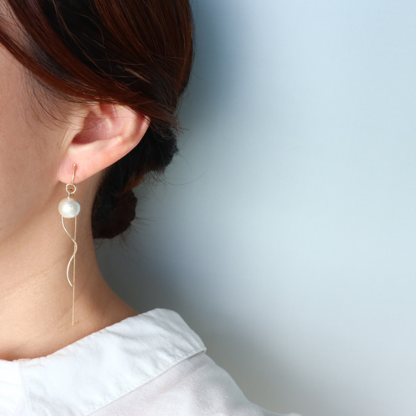 痛くないイヤリング☆組み合わせ自由なチャーム5セットイヤリング/c018/金属アレルギー対応 5枚目の画像