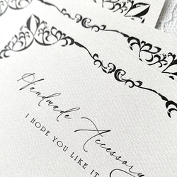 アクセサリー台紙【はがきサイズ/10枚入】[D-699]大きい台紙 6枚目の画像