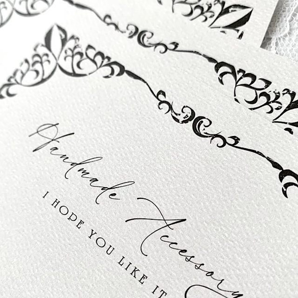 アクセサリー台紙【はがきサイズ/10枚入】[D-699]大きい台紙 6枚目の画像