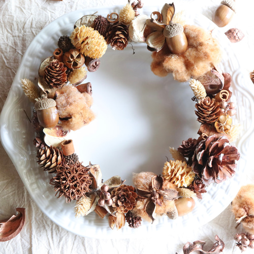 out Natural Xmas✩⡱木の実のクリスマスリース✩⡱ out Natural Xmas