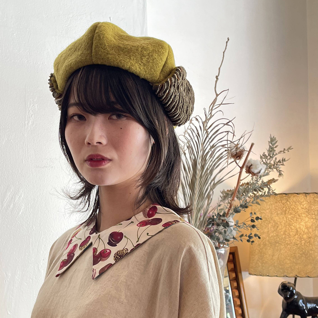 イヤーマフ付きベレー<YE>