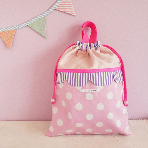 【三件套裝】絎縫扇貝●課包●鞋盒●體操衣架紫色 尺寸可更換 第8張的照片