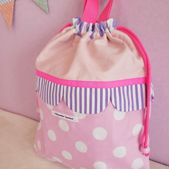 【三件套裝】絎縫扇貝●課包●鞋盒●體操衣架紫色 尺寸可更換 第9張的照片