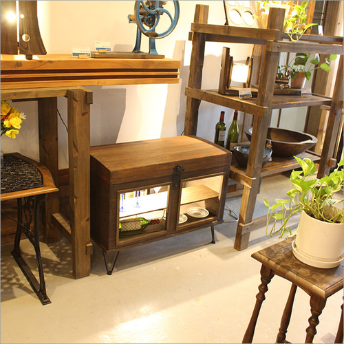 長持 ワインラック シェルフ 酒 棚 ディスプレイ ボトル収納 古民具