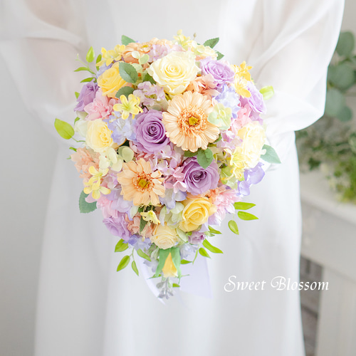 オーダーメイド】プリザーブドフラワー ラプンツェルカラーのティア