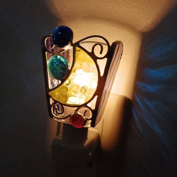 ⭐️がんも様 御専用⭐️【ヴィンテージ】ステンドグラスランプ 3灯式