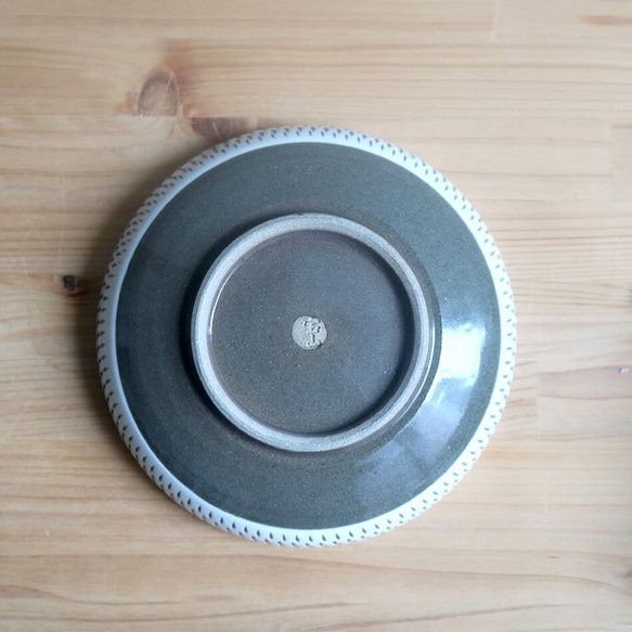 小石原焼 小石原焼き 平鉢 浅鉢 宝山窯 14.0cm 小皿 森山宝山 陶器 器 食器 houzan-005 7枚目の画像