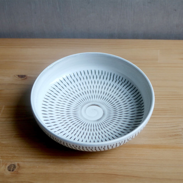 小石原焼 小石原焼き 平鉢 浅鉢 宝山窯 14.0cm 小皿 森山宝山 陶器 器 食器 houzan-005 6枚目の画像