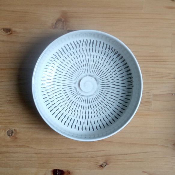 小石原焼 小石原焼き 平鉢 浅鉢 宝山窯 14.0cm 小皿 森山宝山 陶器 器 食器 houzan-005 5枚目の画像