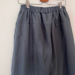 スカート見えするのに実はパンツ！　かっこいいワイドパンツ&スカート 春夏　アイスグレー  PS700 11枚目の画像