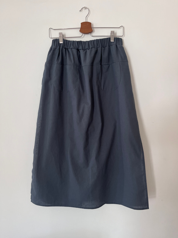 スカート見えするのに実はパンツ！　かっこいいワイドパンツ&スカート 春夏　アイスグレー  PS700 10枚目の画像